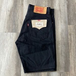 Shorts Levi’s 501 signature button fly black size 30 waist 9” inseam men’s